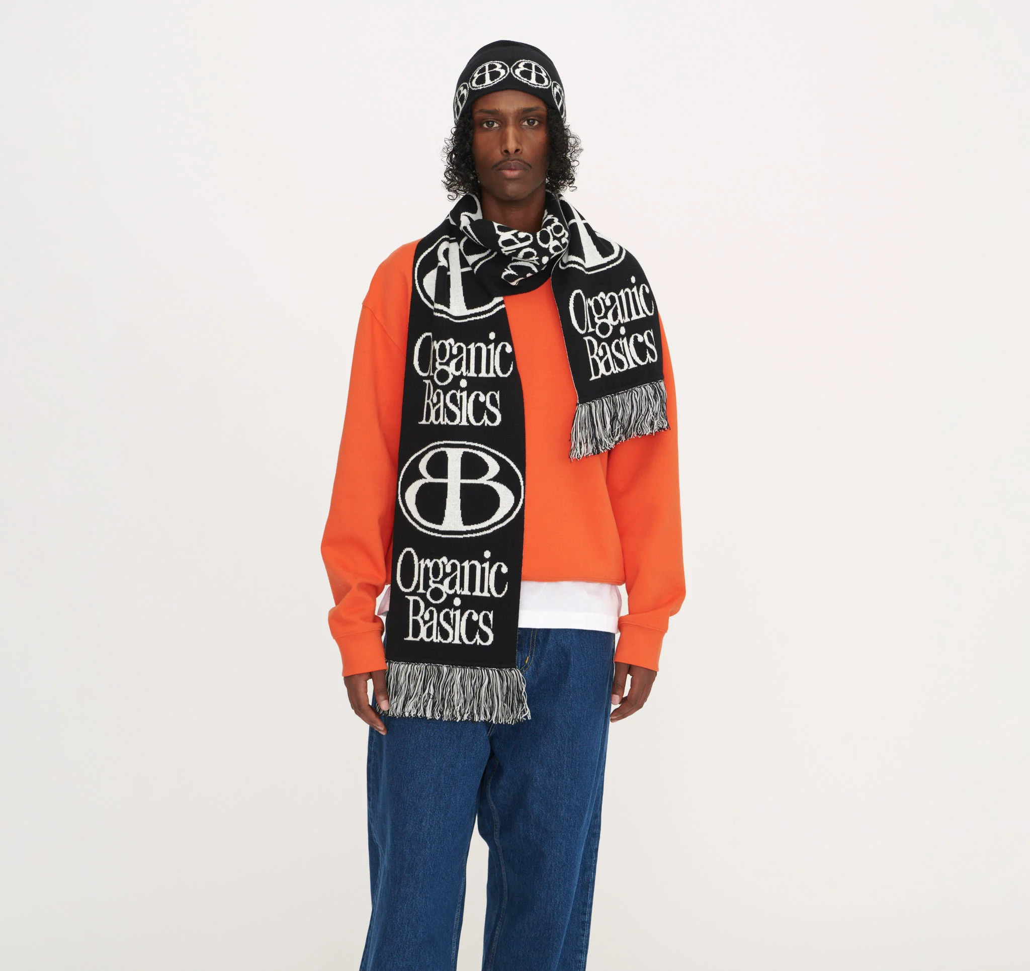 Soft Knit Jacquard Scarf - Image 2