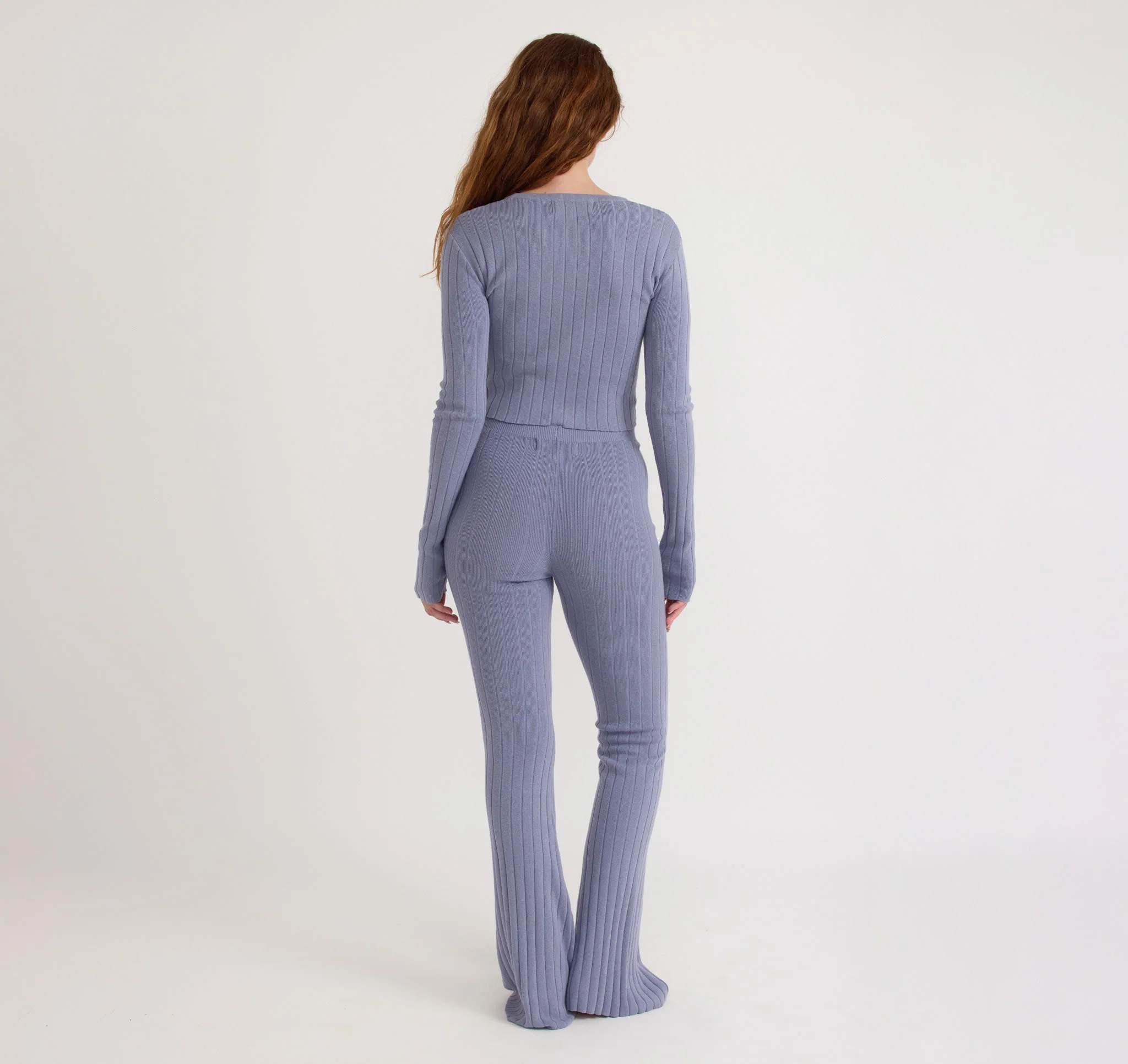 Soft Knit Rib Crop Cardigan - Image 4