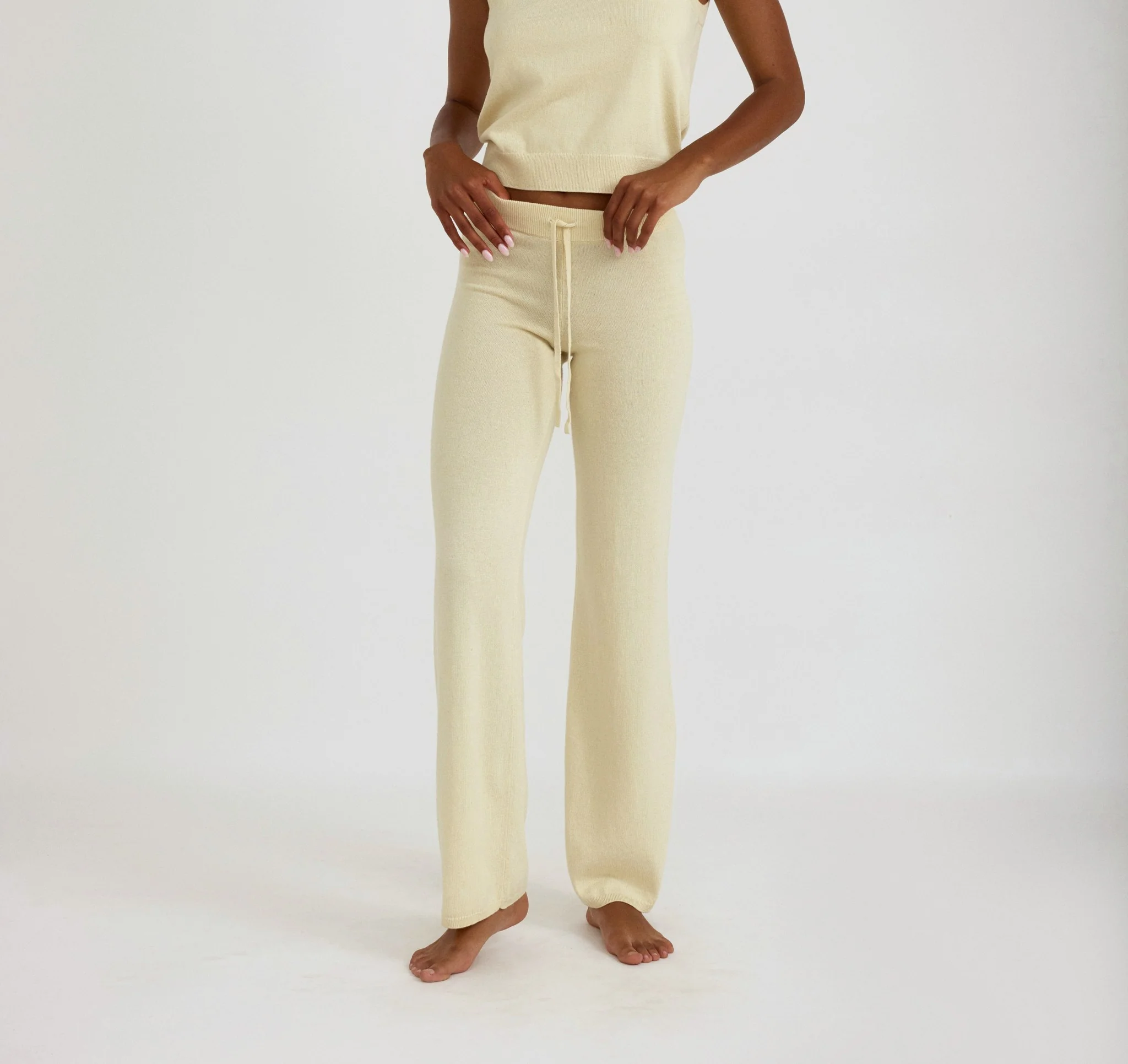 Soft Knit Straight Leg Pants - Image 2