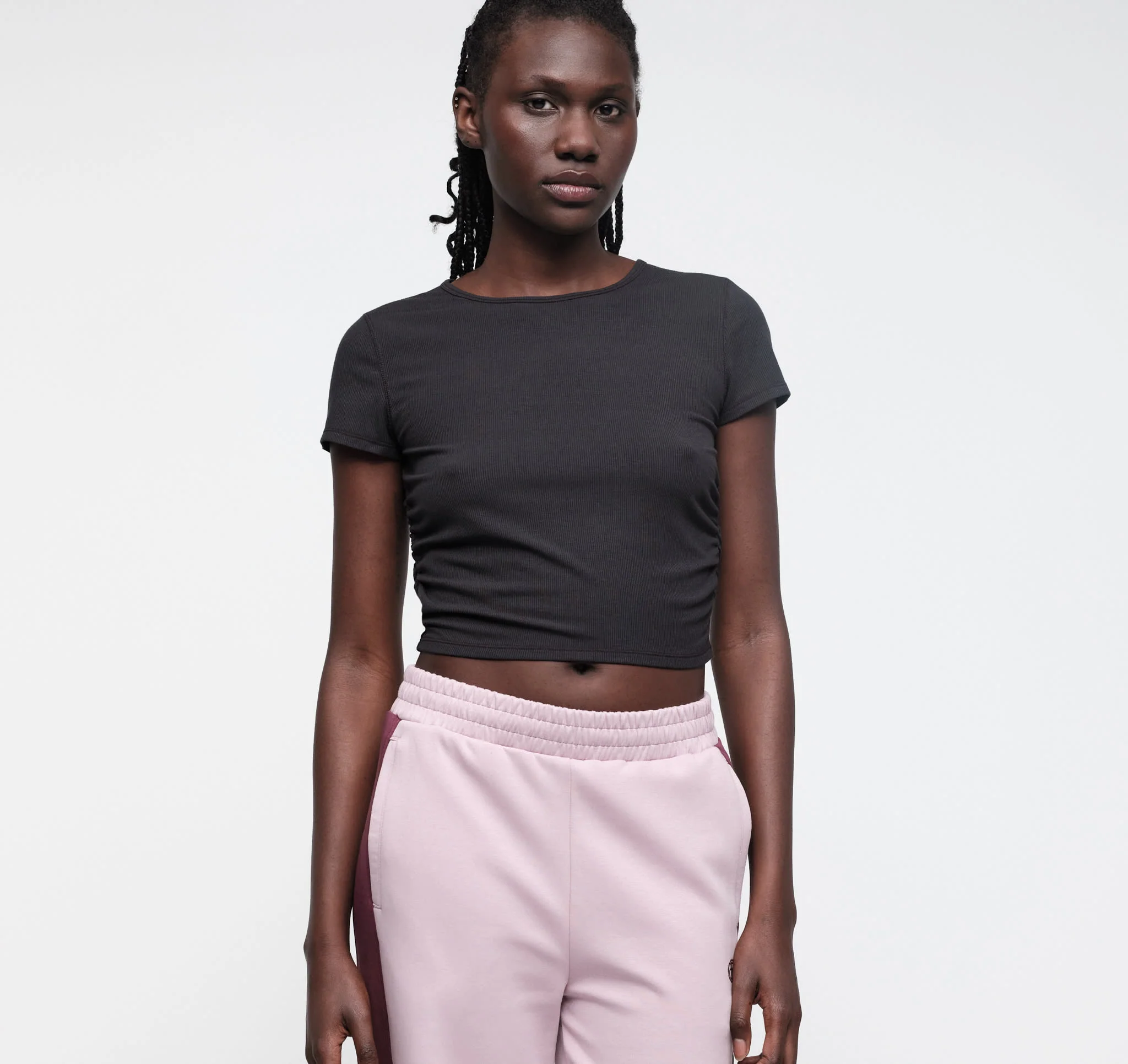 Active Rib Ruched Tee
